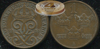 Швеция. 1 эре. 1915 (XF/aXF)