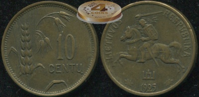 Литва. 10 центов. 1925 (XF+)