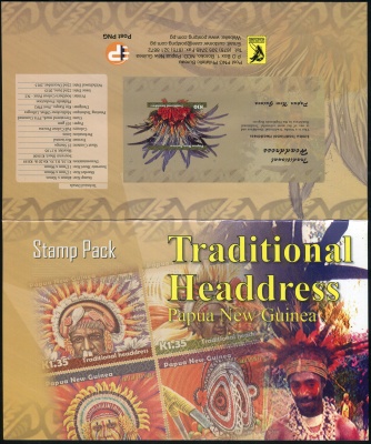 Папуа Новая Гвинея. 2015. Традиционный головной убор (Серия. Буклет. MNH OG)