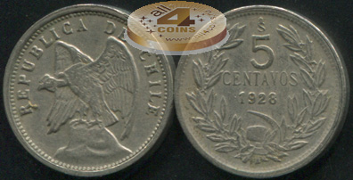 Чили. 5 центаво. 1928 (VF)