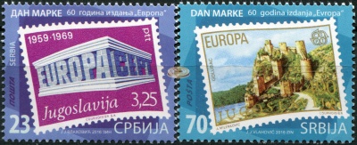 Сербия. 2016. 60 лет совместного выпуска марок EUROPA (Серия. MNH OG)