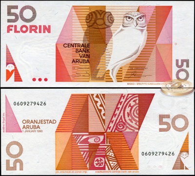 Аруба. 50 флоринов (Unc) 1990