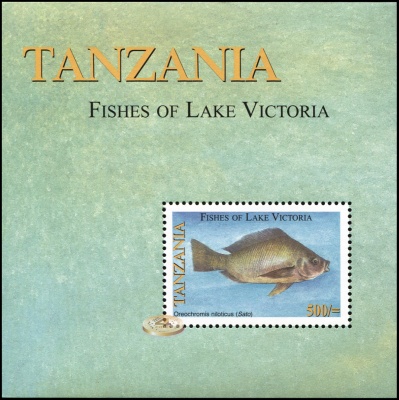Танзания. 2005. Рыбы озера Виктория (Блок. MNH OG)