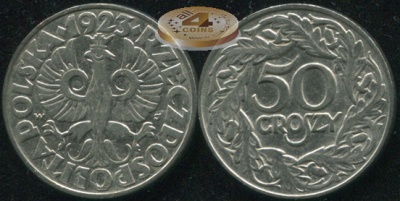 Польша. 50 грошей. 1923 (aXF)