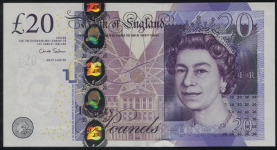 Великобритания (Англия). 20 фунтов (Unc) 2012