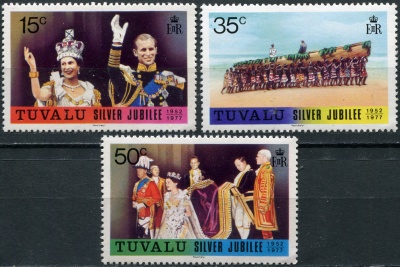 Тувалу. 1977. 25 лет правления королевы Елизаветы II (Серия. MNH OG)