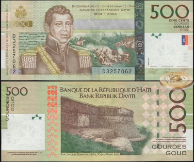 Гаити. Банкнота 500 гурдов. 2010. Unc. Бумага. Кат# P.277d