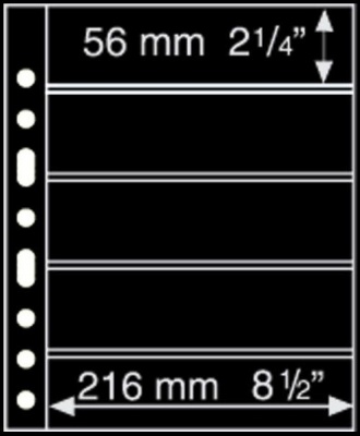 Черный лист Grande на 5 ячеек [1 шт] (Leuchtturm)