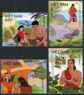 Вьетнам. 2021. Сказка об арбузе (Серия Почтовых марок. MNH OG)