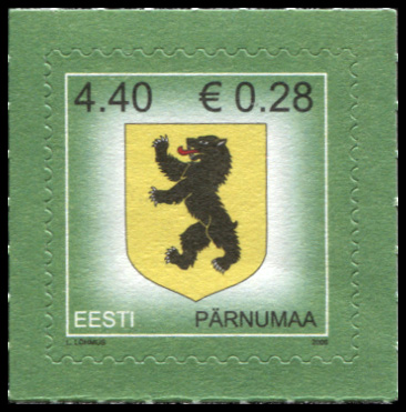 Эстония. 2006. Гербы городов Эстонии. Пярнумаа (Почтовая марка. MNH OG)