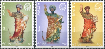 Мальта. 2008. 2000-летие со дня рождения Святого Павла (Серия Почтовых марок. MNH OG)