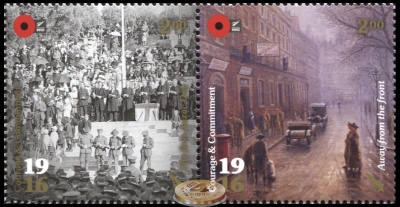Новая Зеландия. 2016. Anzac Day. Мужество и решимость (Сцепка. MNH OG)