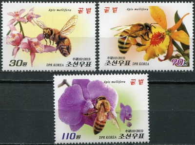 КНДР. 2013. Пчелы (Серия. MNH OG)