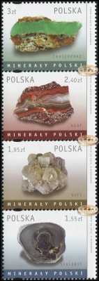 Польша. 2010. Минералы Польши (Сцепка. MNH OG)