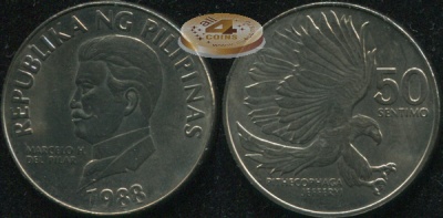 Филиппины. 50 сентимов. 1988 (Unc)