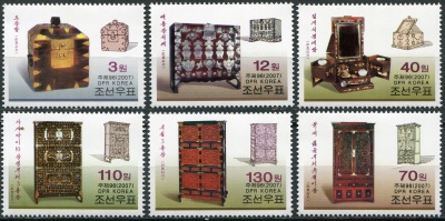 КНДР. 2007. Историческая мебель (I) (Серия. MNH OG)