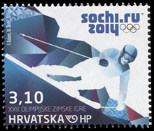 Хорватия. 2014. Зимние Олимпийские игры. Сочи-2014 (Почтовая марка. MNH OG)