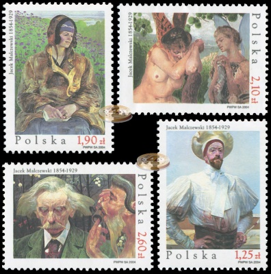 Польша. 2004. 150 лет со дня рождения художника Яцека Мальчевского (Серия. MNH OG)