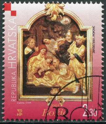 Хорватия. 2001. Рождество (Почтовая марка. CTO)