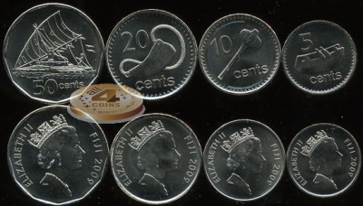 Фиджи. Набор №3 (4 монеты) 2009-10