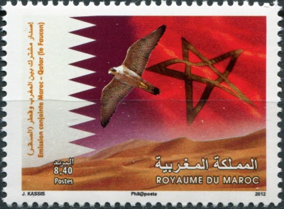 Марокко. 2012. Дружба с Катаром (Почтовая марка. MNH OG)
