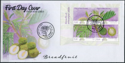 Папуа Новая Гвинея. 2020. Хлебное дерево (Artocarpus altilis) (Конверт Первого Дня. Mint)