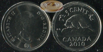 Канада. 5 центов. 2010 (Unc)
