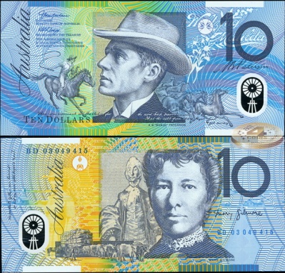 Австралия. 10 долларов (Unc. Пластик) 2003