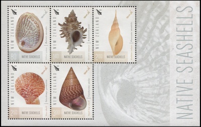 Новая Зеландия. 2015. Морские раковины Новой Зеландии (М.Лист. MNH OG)