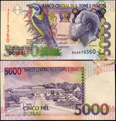 Сан-Томе и Принсипи. 5000 добр (Unc) 1996
