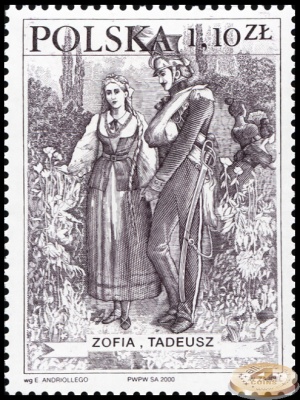 Польша. 2000. Зофья и Тадеуш (Почтовая марка. MNH OG)