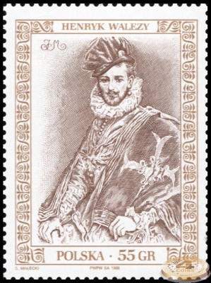 Польша. 1998. Генрих III Валуа [1551-1589] (Почтовая марка. MNH OG)