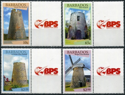 Барбадос. 2015. Ветряные мельницы (Серия. MNH OG)
