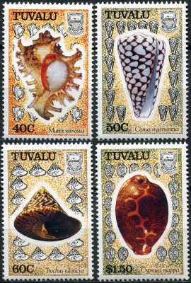 Тувалу. 1991. Морские раковины (Серия. MNH OG)