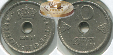 Норвегия. 10 эре. 1941 (XF)