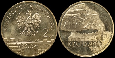 Польша. 2 злотых. 2007 (Unc) Клодзко