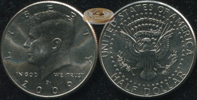 США. 1/2 доллара. 2009 D (Unc)