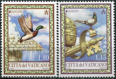 Ватикан. 2019. Национальные птицы (Серия Почтовых марок. MNH OG)