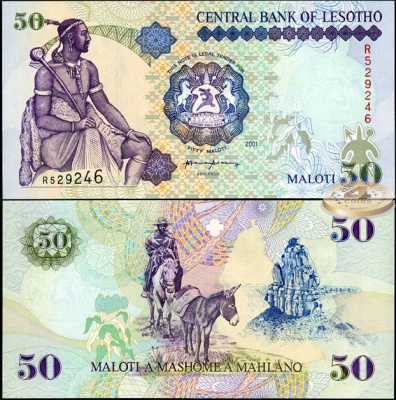 Лесото. 50 малоти (Unc) 2001