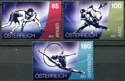 Австрия. 2021. Спорт и пол (Серия Почтовых марок. MNH OG)