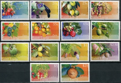 Сент-Люсия. 2005. Плодоносящие деревья (Серия. MNH OG)