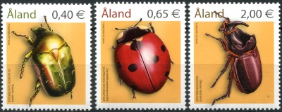 Аландские острова. 2006. Насекомые. Жуки (Серия Почтовых марок. MNH OG)