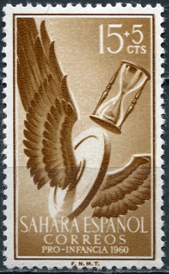 Испанская Сахара. 1960. Франсиско Гомес де Кеведо. "Час всех“ (Почтовая марка. MNH OG)
