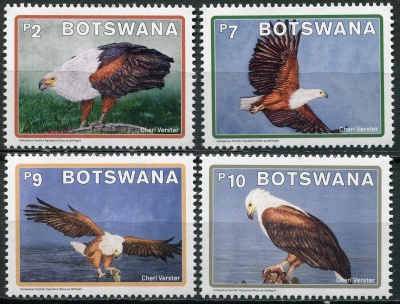 Ботсвана. 2021. Африканский рыбный орёл (Haliaeetus vocifer) (Серия Почтовых марок. MNH OG)
