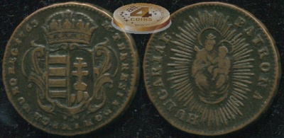 Священная Римская империя (Венгрия). 1 денар. 1763 (VF)