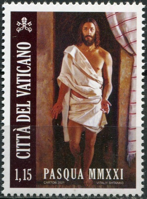 Ватикан. 2021. Пасха (Почтовая марка. MNH OG)