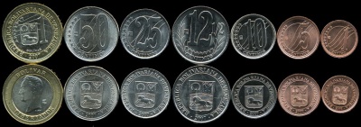 Венесуэла. Набор №3 (7 монет. 1 биметалл) 2007