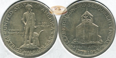 США. 1/2 доллара. 1925 (Unc. Серебро)
