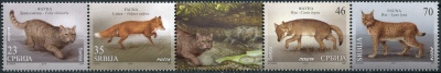 Сербия. 2014. Хищники (Сцепка. MNH OG)