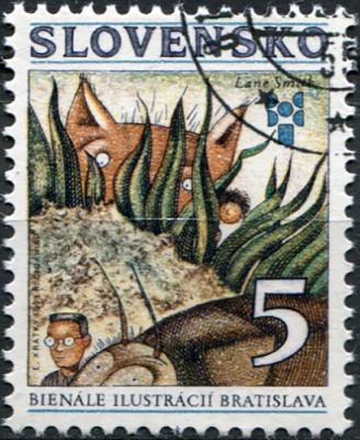 Словакия. 1993. Выставка иллюстраций в Братиславе (Почтовая марка. CTO Гашеная)
